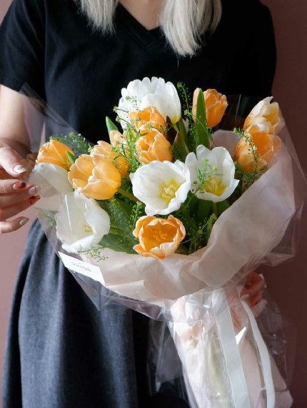 Orange & White